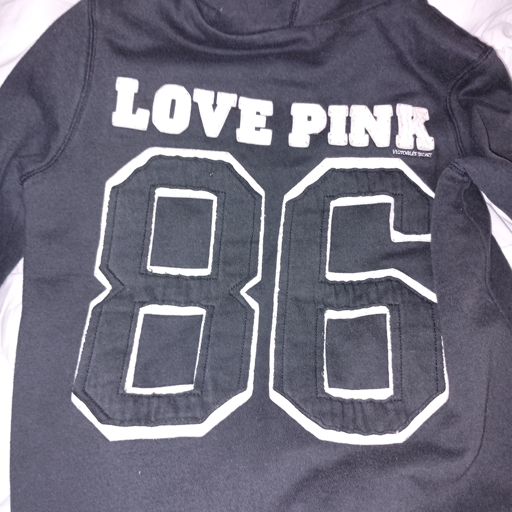 Black Hoodie with Fur Lining - Picture 2 of 3